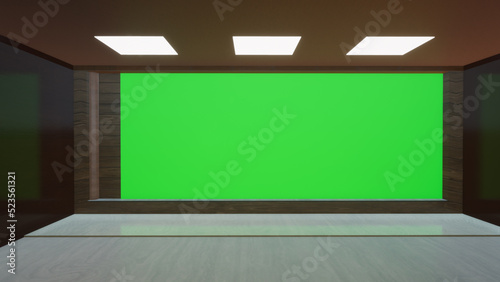 Virtual Studio Background set illustration