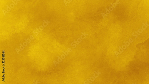 Abstract yellow watercolor background texture. Dark yellow leaf gold foil texture background