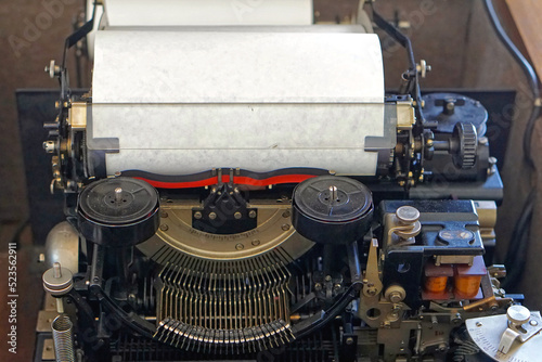 Automated typewriter telex photo