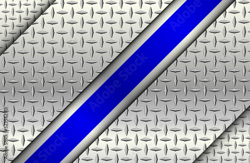Silver blue metal backgroun...