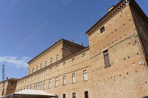 Historic buildings of Gualtieri, Reggio Emilia, Italy