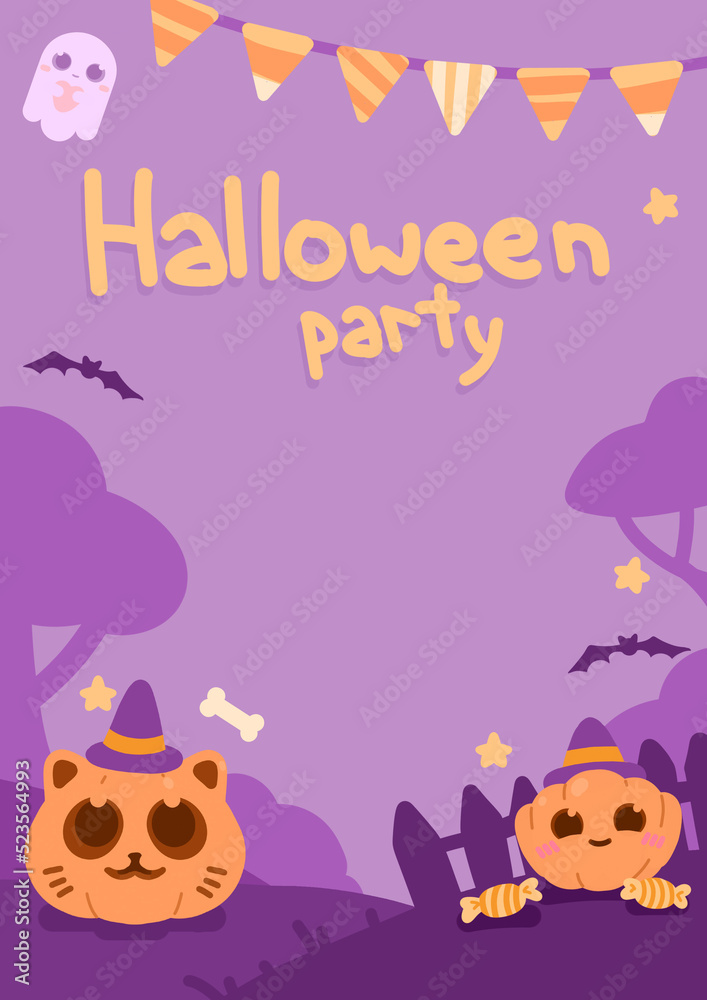  Halloween party poster