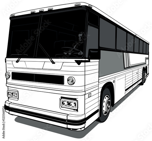 Drawing of an American Bus ...