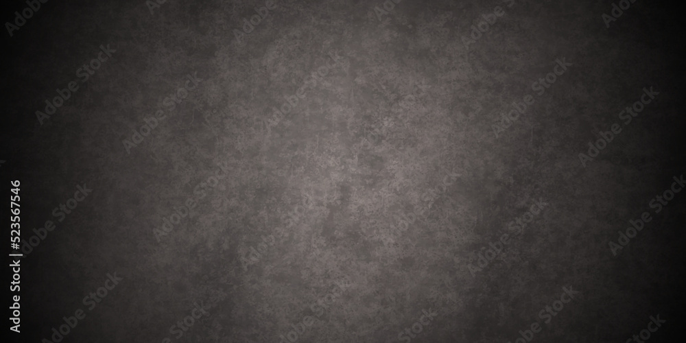 Dark Black stone concrete grunge texture background anthracite panorama. Panorama dark grey black slate background or texture.	

