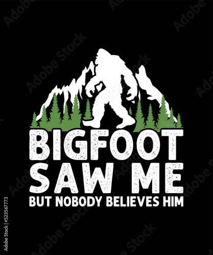 Bigfoot Concept Illustration Bigfoot logo t-shirt vector design