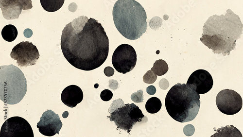 Watercolor dots on white background © Wizart