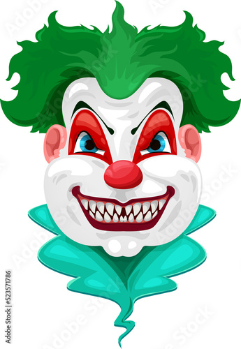 Clown spooky creature with angry face expression © Vector Tradition