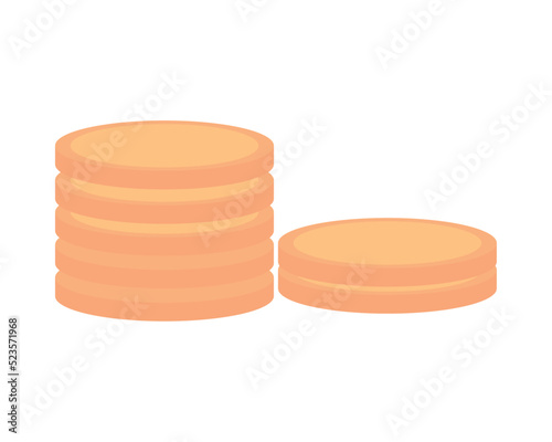 pile money coins