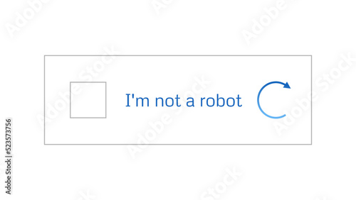 Template for entering captcha I'm not a robot