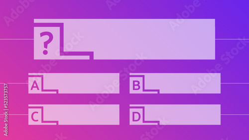 Multiple choice quiz template