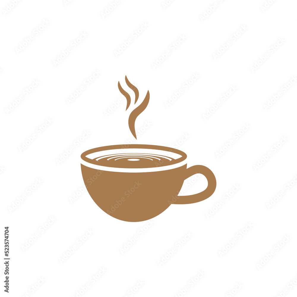 Obraz premium Coffee cup logo template
