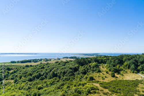 Panoramic view from the lighthouse observation deck for the south side of the island of Hiddensee. © ryszard filipowicz