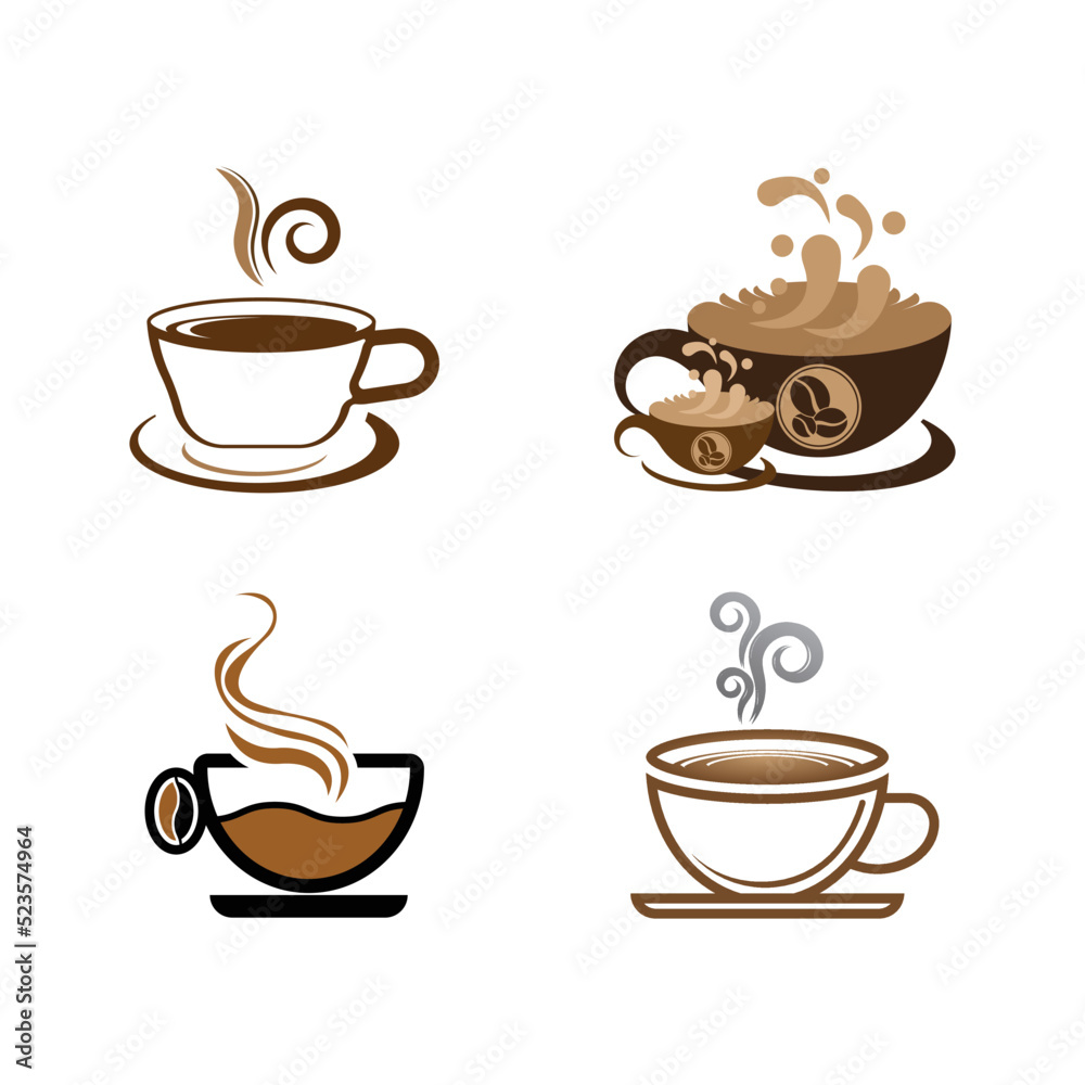 Coffee cup logo template Coffee cup logo template