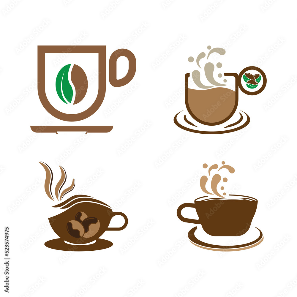 Coffee cup logo template Coffee cup logo template