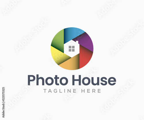 Studio logo design. Photography logo. Photo house logo design template