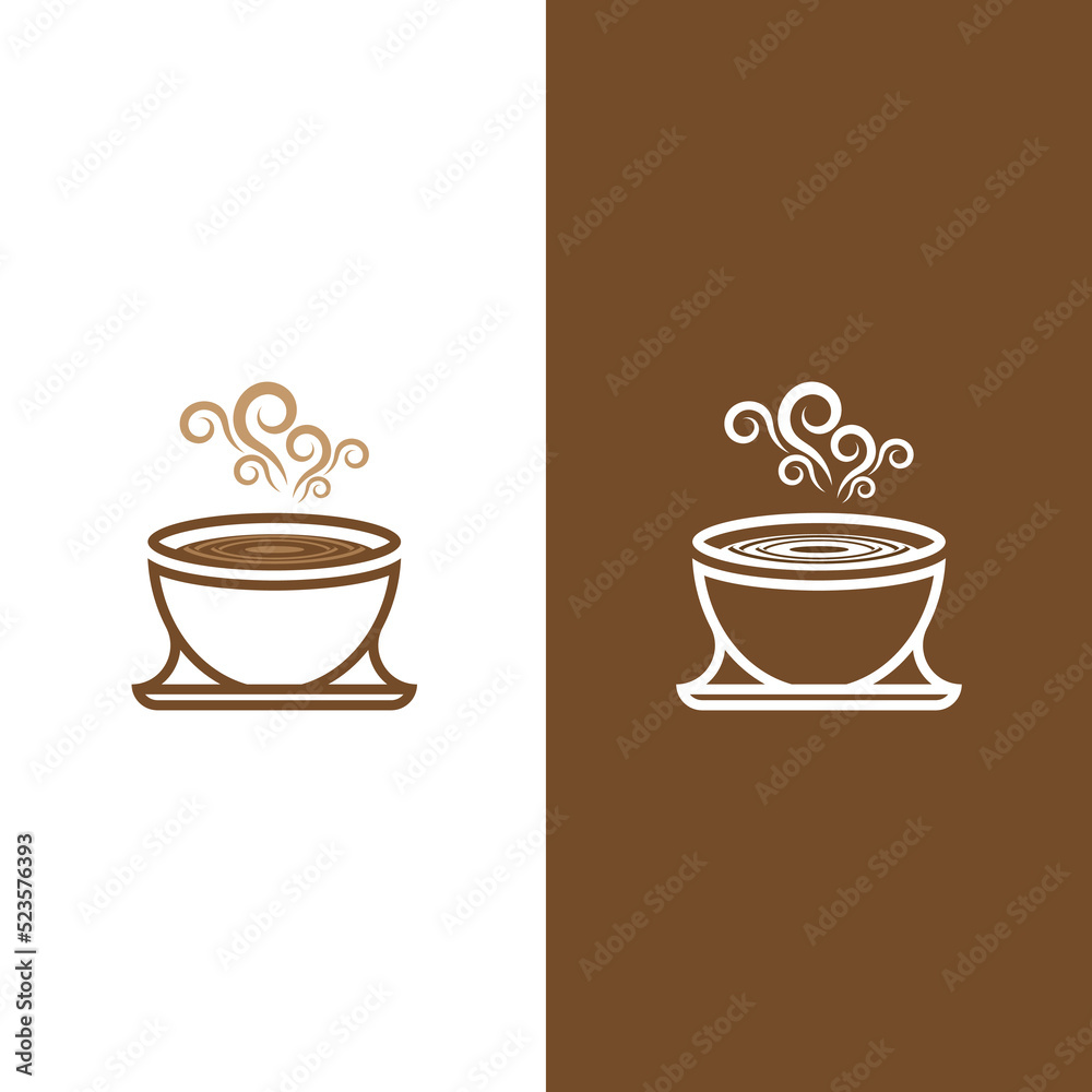 Coffee cup logo template Coffee cup logo template