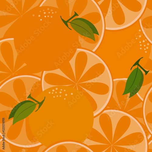 Fototapeta Naklejka Na Ścianę i Meble -  Seamless tartan plaid pattern in Orange Summer