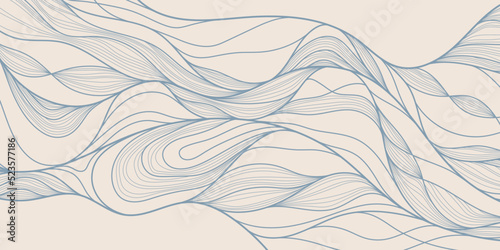 Vintage coloring linear abstract backgrounds. Smooth waves of thin lines of gentle color. Great for printing, posters, flyers, packaging, invitations, postcards, textile designs and other accessories.