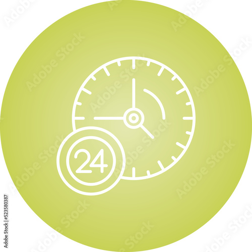 24 Hour Service Icon