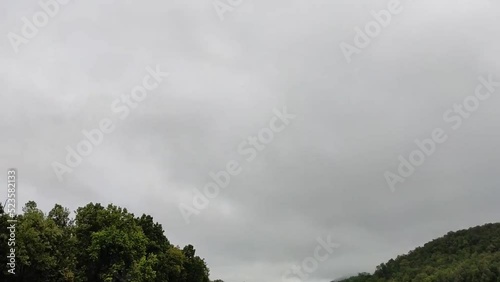 clouds over the mountains