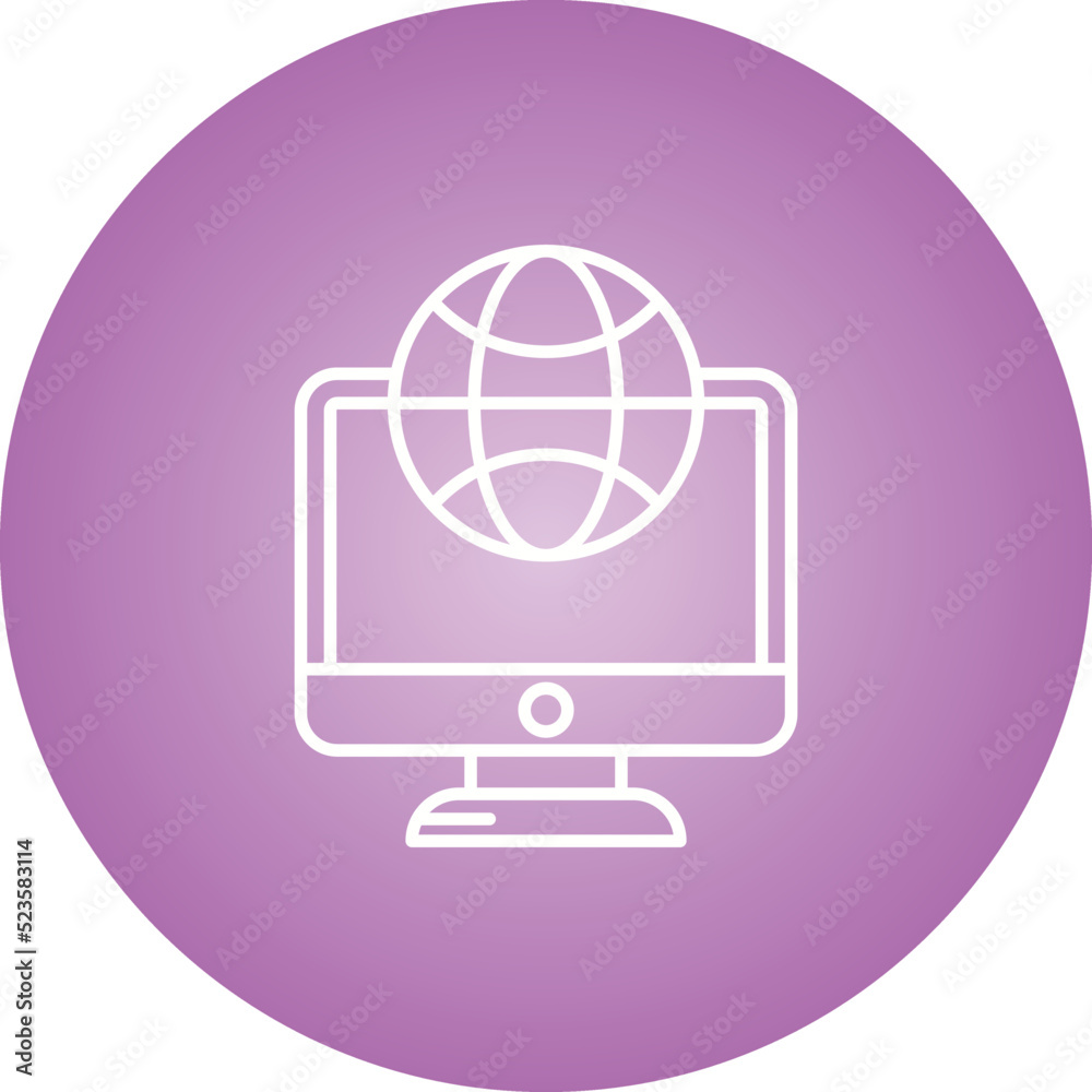 Lcd Globe Icon Lcd Globe Icon