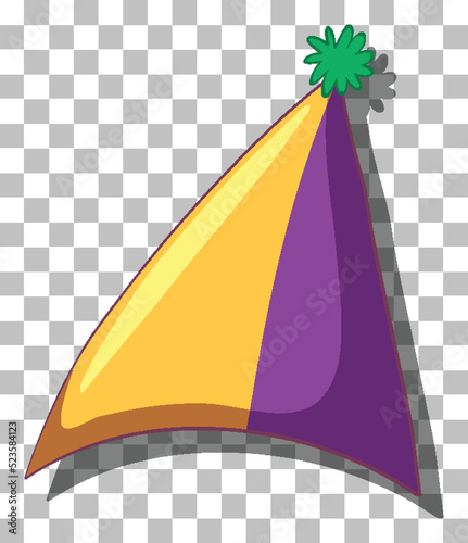 Clown hat in cartoon style