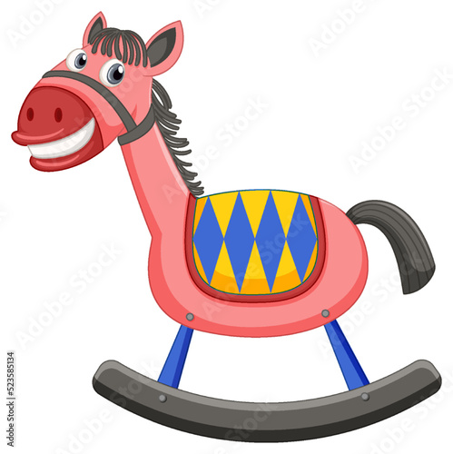 Isolated rocking horse for kids