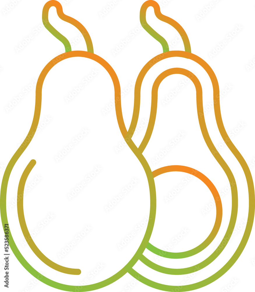 Fototapeta premium Avocado Icon
