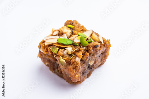 Dodha Barfi or Doda Burfi is a traditional Indian sweet, which has a grainy and chewy texture
