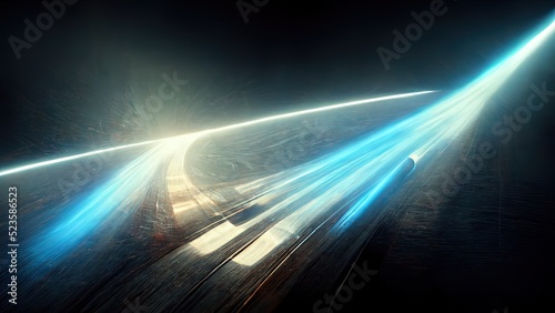 Speed of light, abstract space travel, motion fast, blur, moving, background. 4k wallpaper of super speed, abstract rays of light into space. Colorful, light into space. supersonic speed.