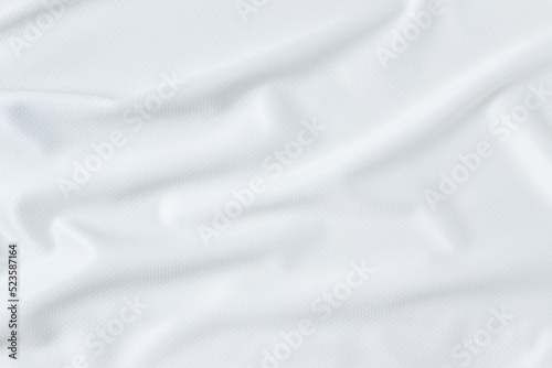 abstract smooth elegant white fabric texture background, flowing satin waves