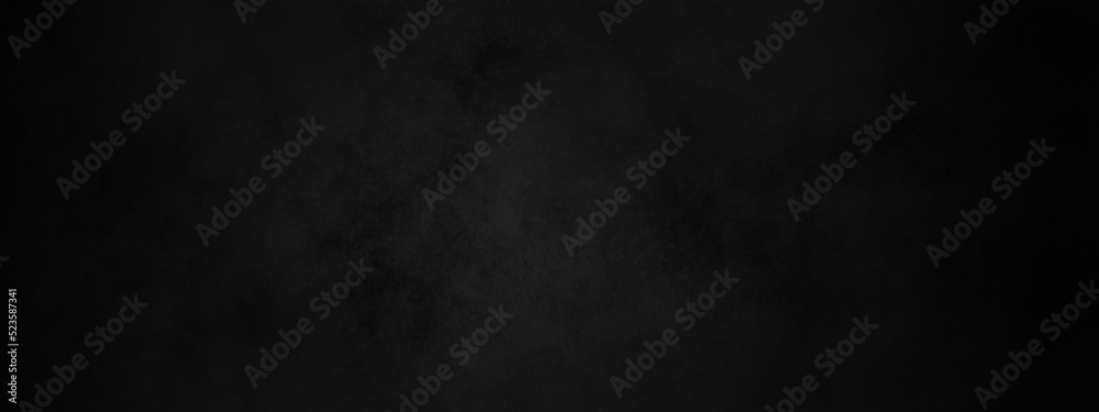 Abstract background with black wall surface, black stucco texture .Dark wall texture background for design. Black vector background texture, old vintage charcoal gray color paper with watercolor.	
