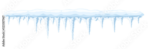 Tableau sur toile Illustration of icicles