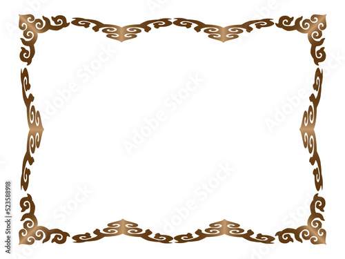 Thai pattern frame for design and decoration