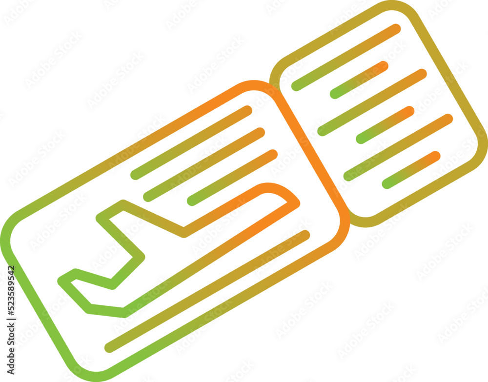 Plane Tickets Icon Plane Tickets Icon