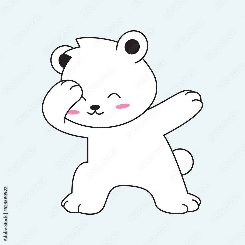 illustration vector graphic of polar bear cartoon illustration vector graphic of polar bear cartoon