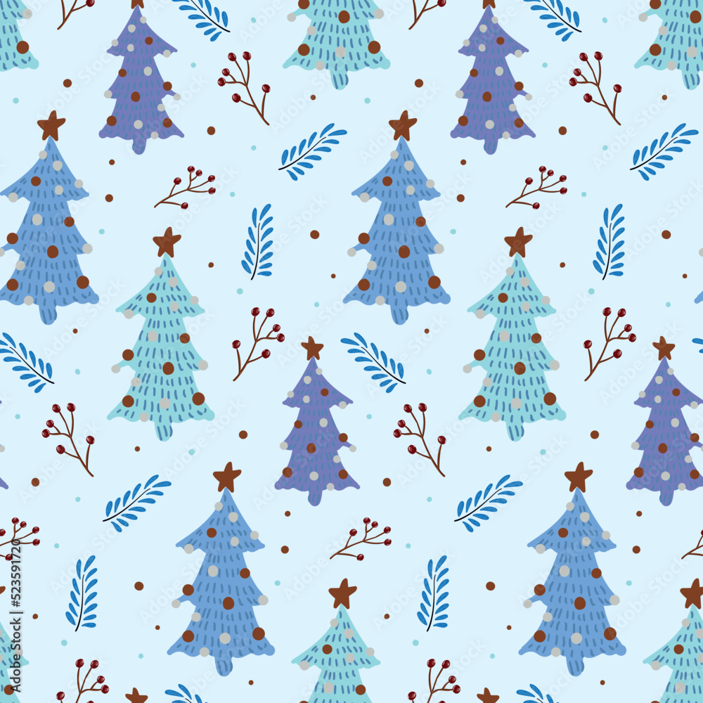 Christmas background with Christmas trees and branches. Christmas background with Christmas trees and branches.