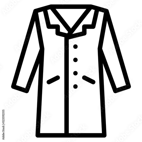 overcoat black outline icon