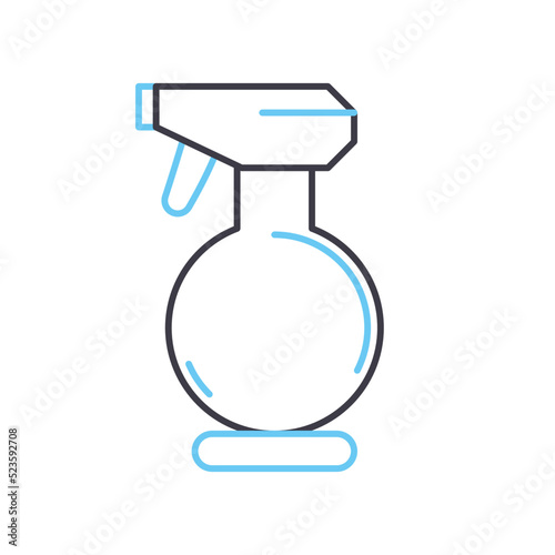 aftershave line icon, outline symbol, vector illustration, concept sign