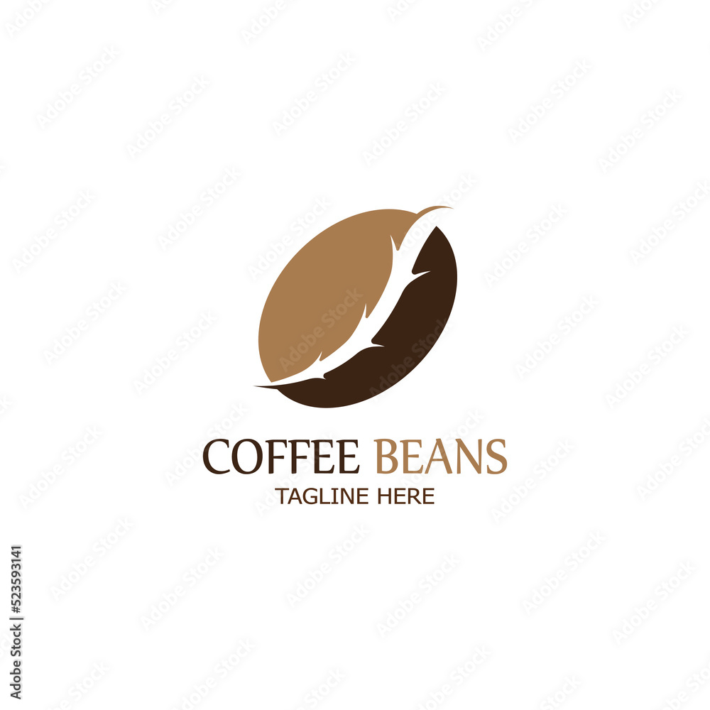 Obraz premium coffee bean icon vector