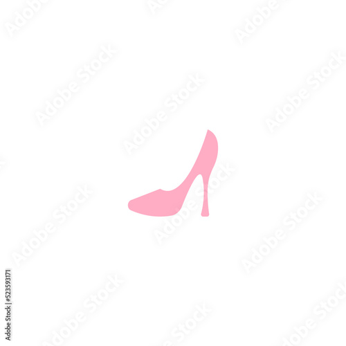 high heels vector logo illustration