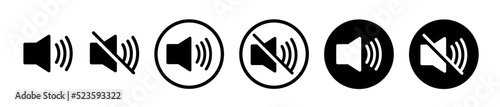Sound Icon, Vector Illustration set