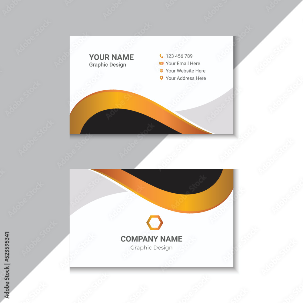 Fototapeta premium Modern And Professional Business Card Template