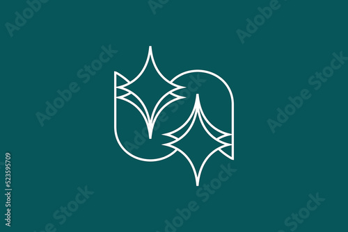 Flower icon logo vector design eps 10