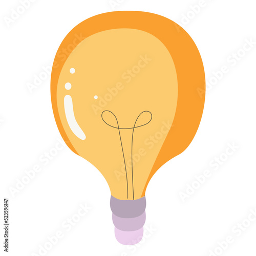 light bulb is full of ideas And creative thinking, analytical thinking. Light bulb icon vector. ideas symbol illustration.
