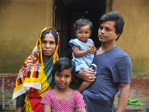 Photography South asian family photo , Bangladeshi hindu religious nuclear family , people w