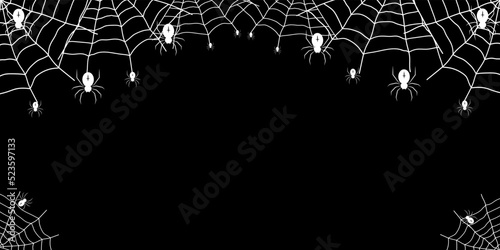 Spider and cobweb background