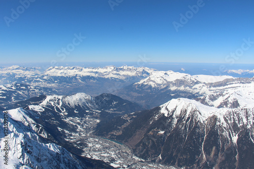 snow covered mountains