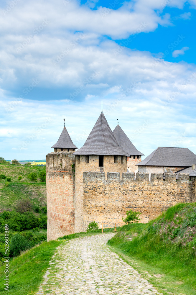 Khotyn medieval fortress in Ukraine. Ancient culture