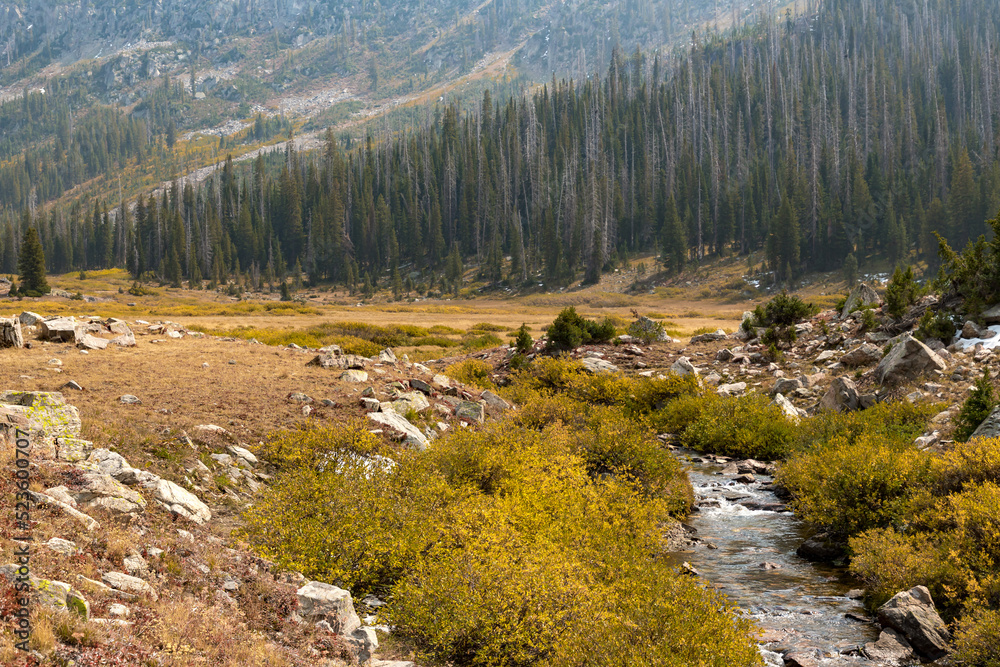 Rocky Mountains on the Zirkel Circle trail, also known as the Gilpin Lake Loop, near Steamboat Springs, Colorado Rocky Mountains on the Zirkel Circle trail, also known as the Gilpin Lake Loop, near Steamboat Springs, Colorado